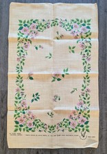 Vintage Irish Linen Tea Towel
