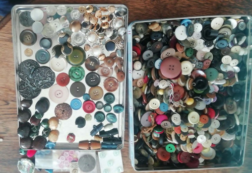 Vintage buttons assortment - vintage,