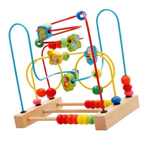 Wooden math toy - math, bead