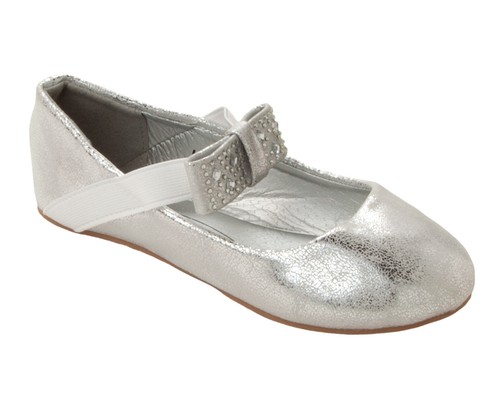 Girls silver diamante - silver,