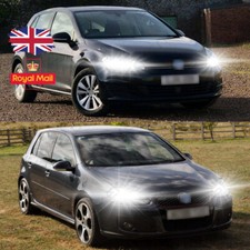 FOR VW GOLF MK5 6 7 LED XENON WHITE HEADLIGHT BULBS H7 DIP BEAM LIGHT GTi TDi 2X