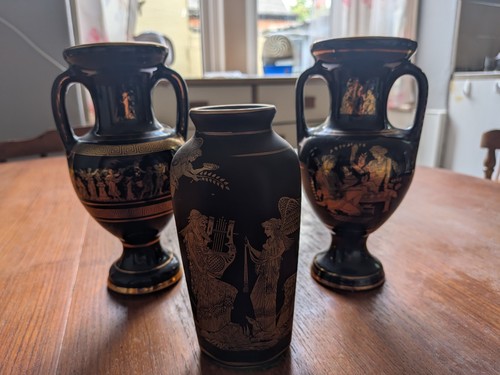 Small handmade greek - handmade, vases