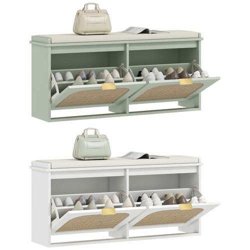 Homcom boho shoe bench with - boho,