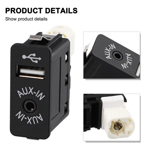 Black abs usb - port, for