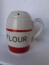 SADLER KLEEN KITCHEN WARE FLOUR  SHAKER RED & WHITE