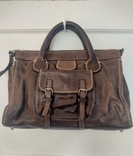 Chloe Bag Edith Brown Leather Tote Bag