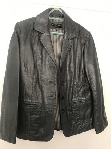 Woodland leather dark - woodland, grey