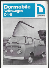 Volkswagen Transporter Dormobile D4/6 Caravan Mid 1970s UK Market Sales Brochure