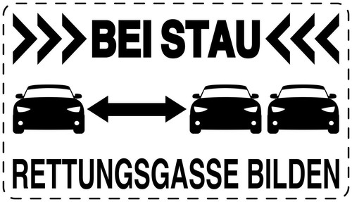 Keep rescue lane clear in - lane,