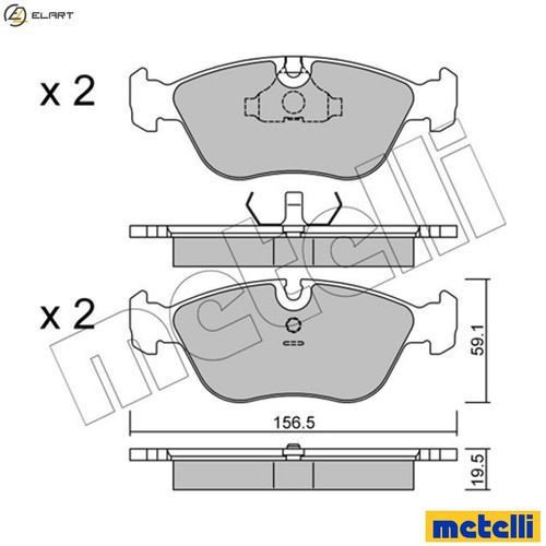 Brake pad set disc - brake,