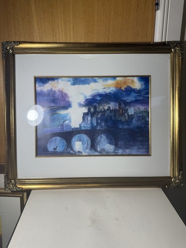 Large framed castle - framed, landscape