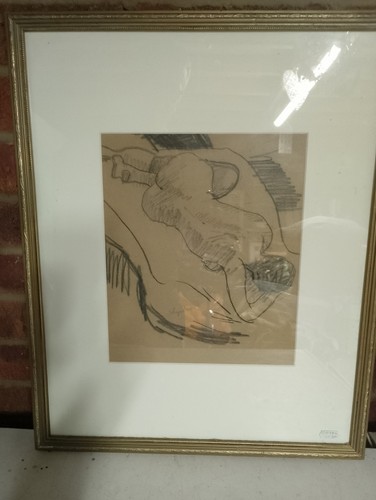 Vintage charcoal nude - vintage,