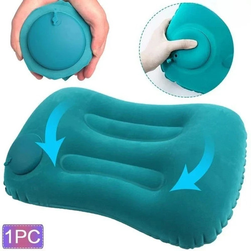 Air inflatable camping pillow - camping,
