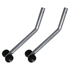 2x Anti Tipper Set for Wheelchair Small Footwheel for Patient Disabled