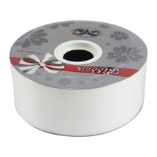 WHITE FLORIST RIBBON 91 MTR. ROLL  WEDDING CAR DECORATION  PROM   VENUE CAKES