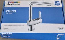 Deva Ethos Chrome Side Lever Kitchen Sink Mixer Tap with Swivel Spout ETH104