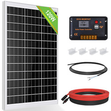 120W 12V Solar Panel Kit