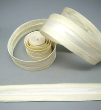 Cream Bias Binding Edged Ribbon 2.2cm x 2.65m - Costumes Dressmaking Crafts