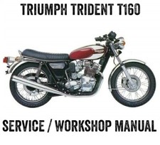 1974 to 1980 Triumph Trident T160 750cc Repair Workshop Service Manual PDF File