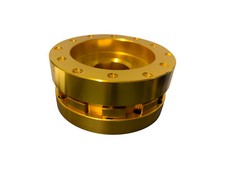 GOLD 40-70mm ADJUSTABLE boss kit SPACER fits AFTERMARKET STEERING WHEELS 6x70mm