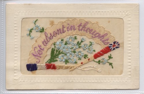 Ww1 silk postcard - (klj9025),
