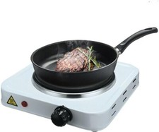 White Electric Hotplate Portable Kitchen Table Top Cooker Cooking Stove Hob Sing