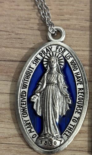 40mm virgin mary pendant - pendant, with