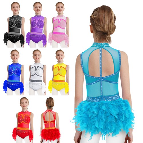 Girls shiny rhinestone feather - girls,