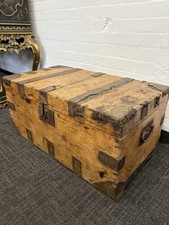 Antique Pine Trunk Solid