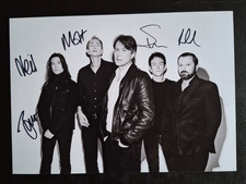 SUEDE BAND SIGNED/ AUTOGRAPH UK ANTIDEPRESSANTS PROMOTIONAL A4 PRINT