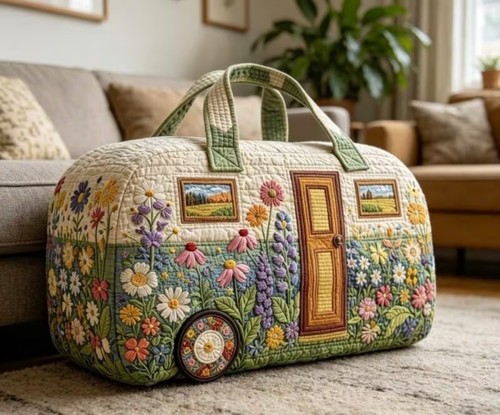 Quilted travel tote - travel,