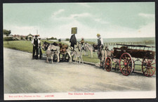 Postcard Clacton on Sea Essex donkey riding carriage early view by Roe