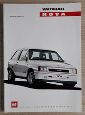 Vauxhall Nova Brochure 1990 -