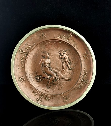Antique miniature tazza cupid - tazza,,