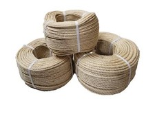 Natural Sisal Rope - 6mm - 8mm - 10mm 12mm Cat Scratching - Garden - Decorative 