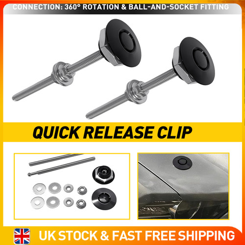 Black 105mm quick release - black, m6