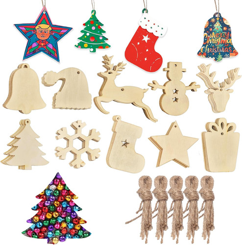 50pcs christmas wooden - 50pcs,