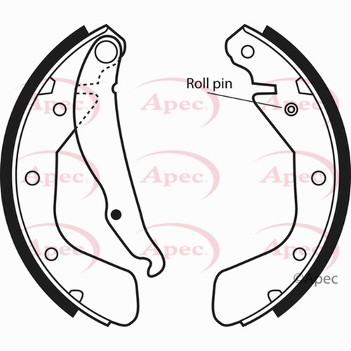 Brake shoes set for - brake,