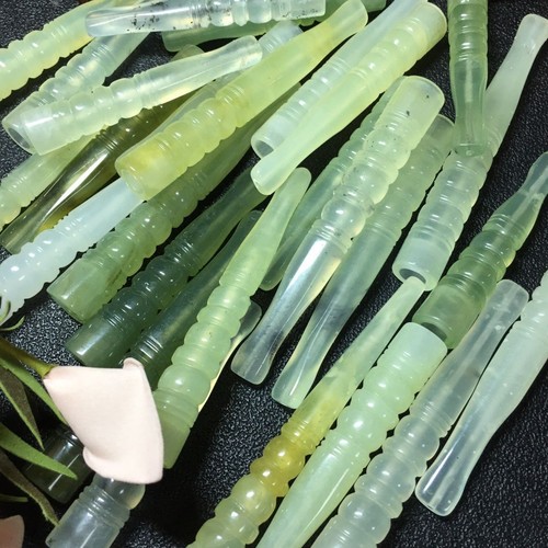 Natural jade bamboo smoking - jade,