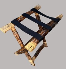 Vintage Bamboo Rattan Luggage
