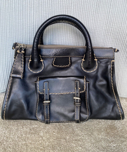 Black leather authentic - leather, chloe