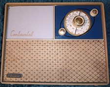 Perdio Continental PR73 Vintage Radio & 2 x Old Ever Ready Batteries