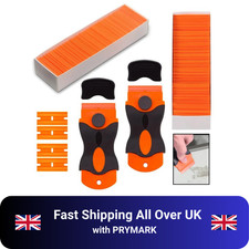 100 Pcs Plastic Scraper Razor