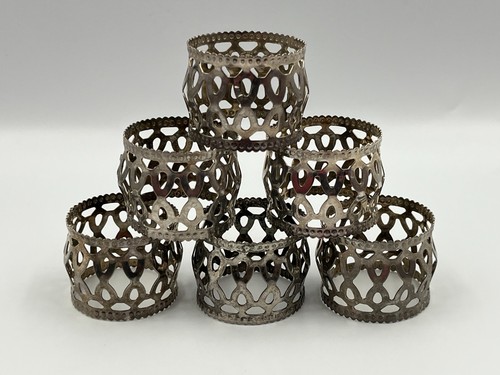 Metal napkin rings - 6,