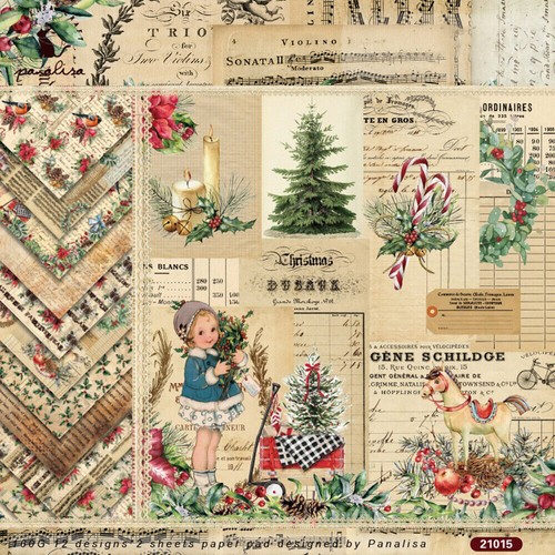 12x paper pad christmas - 12x, 6''