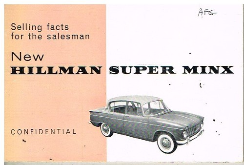 Hillman super minx mki saloon - minx,