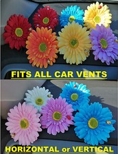 Car Vent Air Freshener Clip On Flower Gerbera Dashboard Daisy Christmas Gift NEW