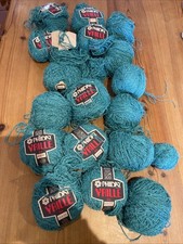 Phildar Vrille 144 70% Polyester  Turquoise Yarn, 480g in total. 