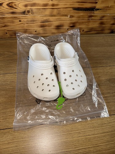 Crocs white clogs size 4 - uk,