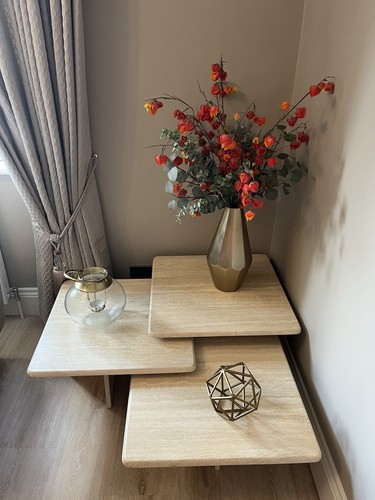 Genuine travertine nest 3 - nest, of